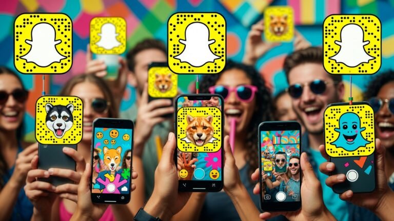 Generate a featured imae for the following blog post: Top 10 AI Snapchat Prompts & Creative Ideas to Create Engaging Stories and Posts
