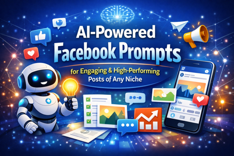 Excellent AI-Powered Facebook Prompts for Engaging & High-Performing Posts of Any Niche