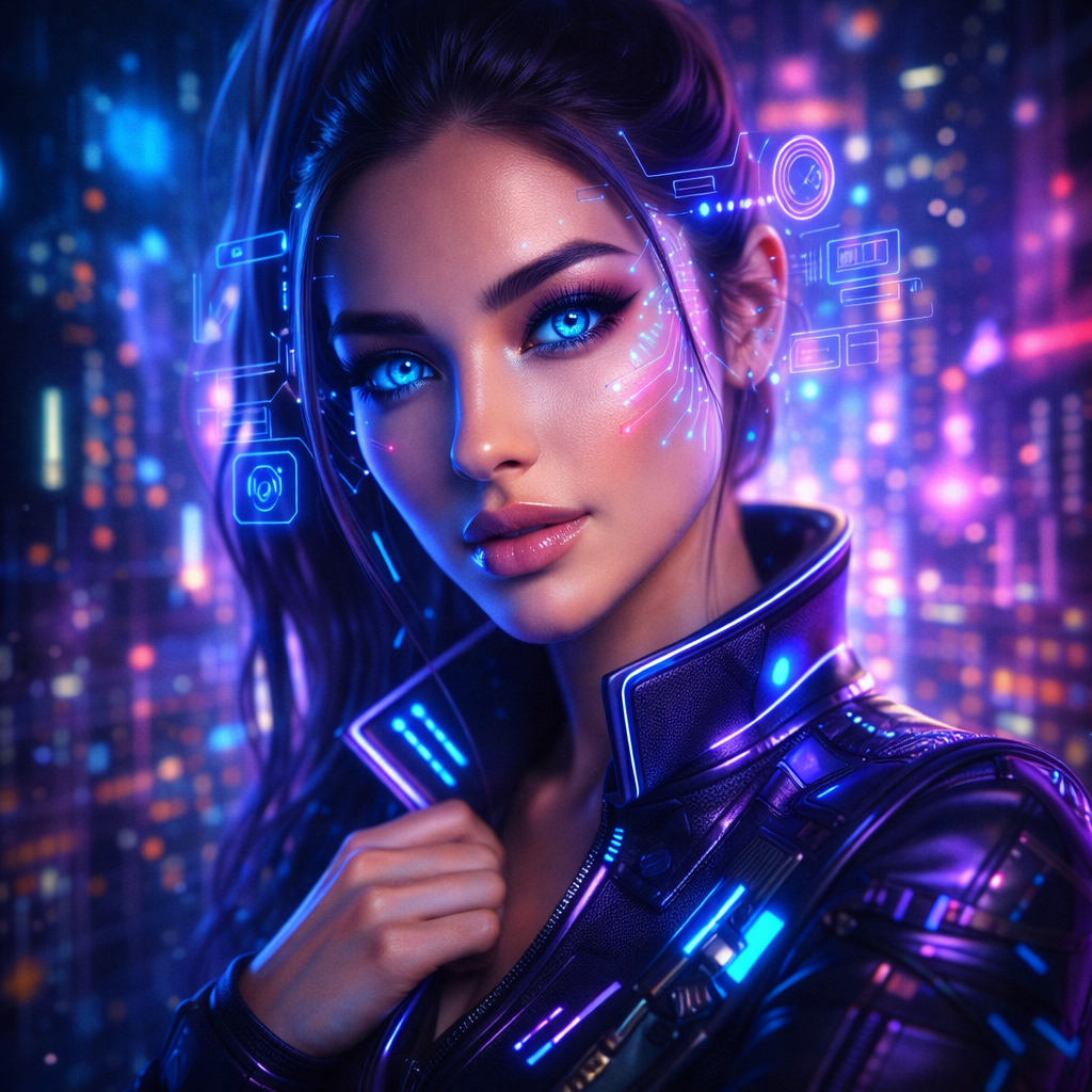 AI Prompts for Instagram Influencer Portraits AI Fantasy Cyber Avatar Portrait