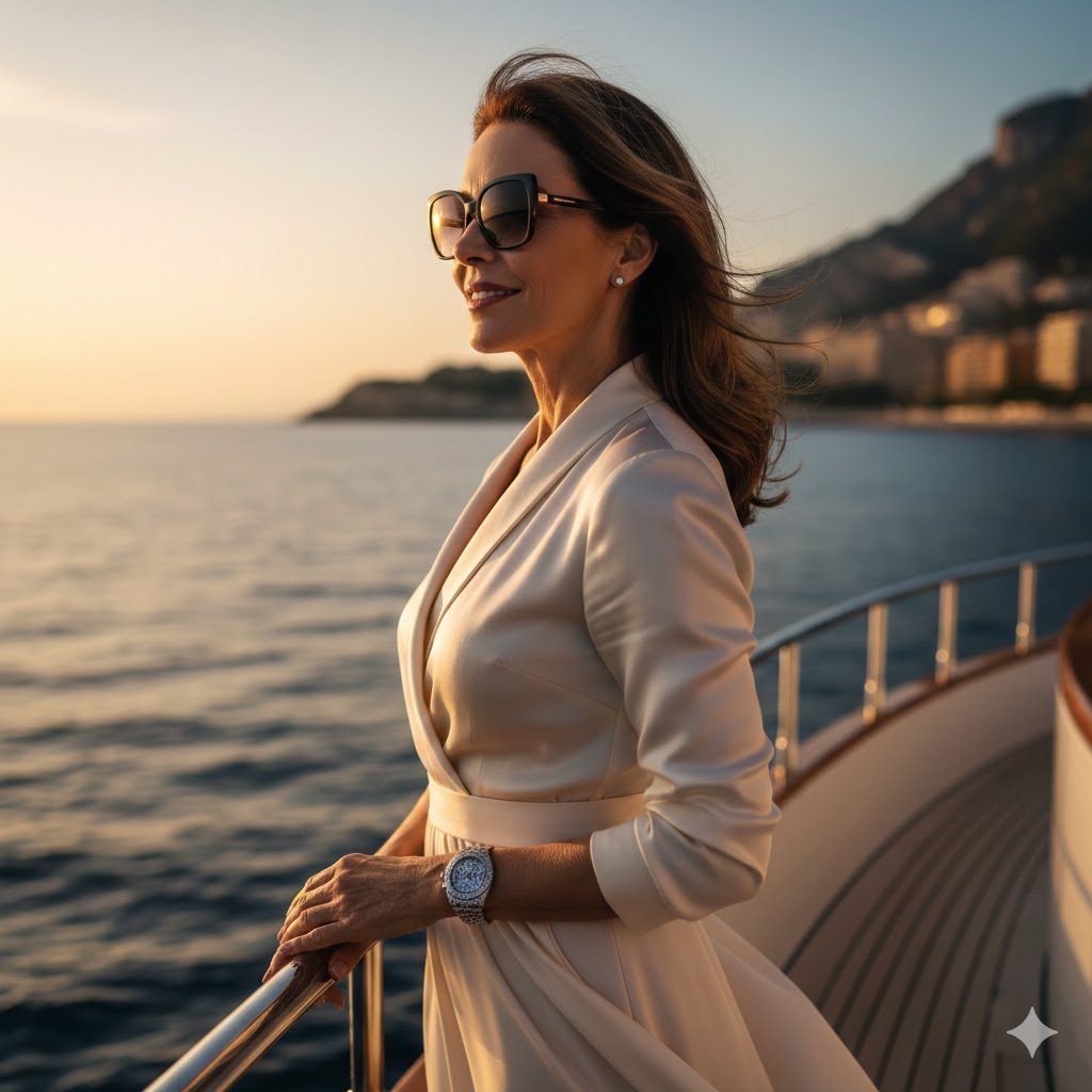 AI Prompts for Luxury Lifestyle Portraits of Monaco Billionaire Yacht Portrait