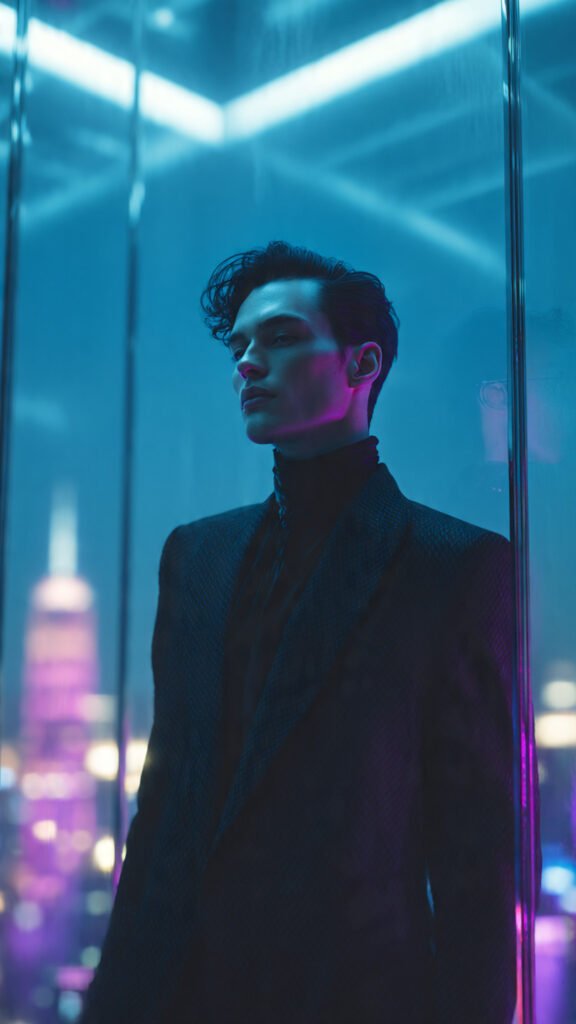 AI Prompts for Night Photography of Neon Skyline Power Shot