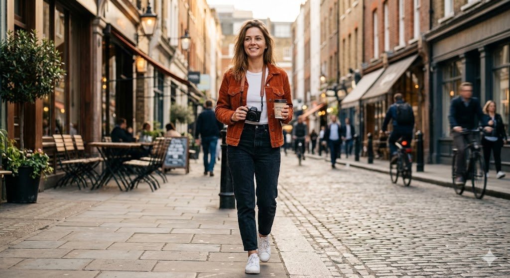 AI prompts for Travel Blogger Photography of Urban Street Travel Blogger Photography