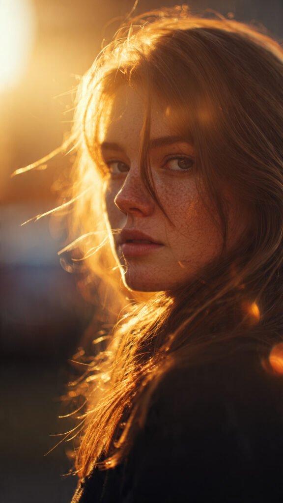 Cinematic Golden Hour Hair Flow Portrait (Ultra-Realistic)