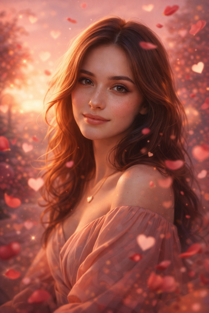 Dreamy Fantasy Valentine Portrait