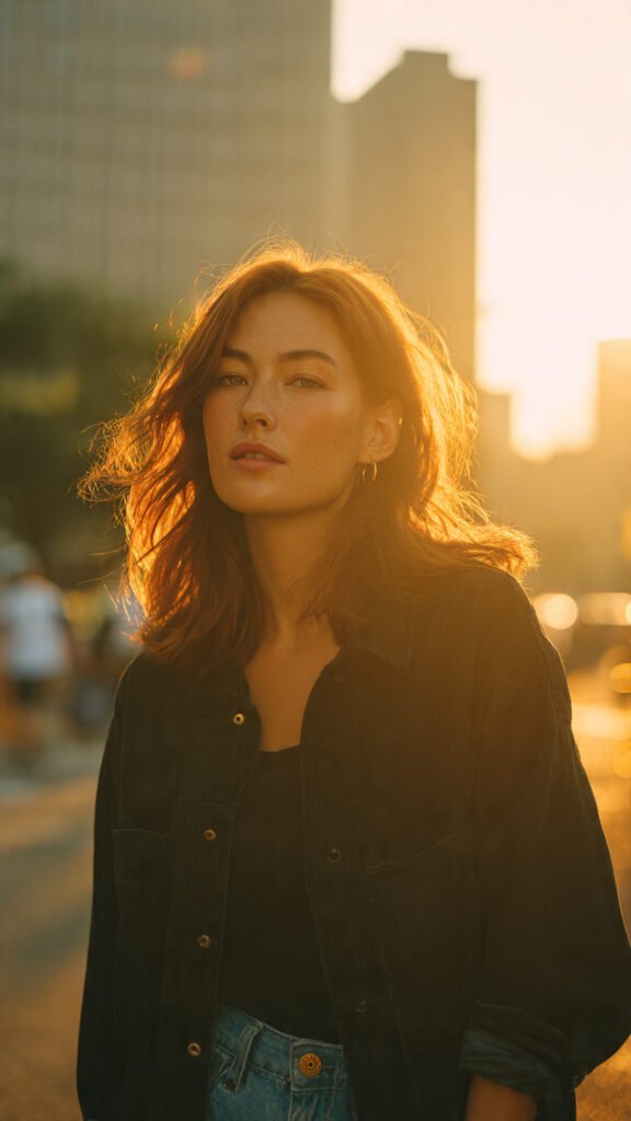 Golden Hour Urban Street Portrait