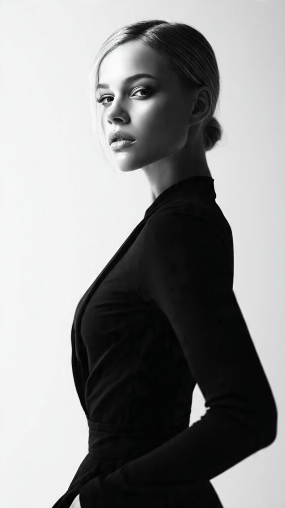 High-Fashion Editorial Minimal Portrait