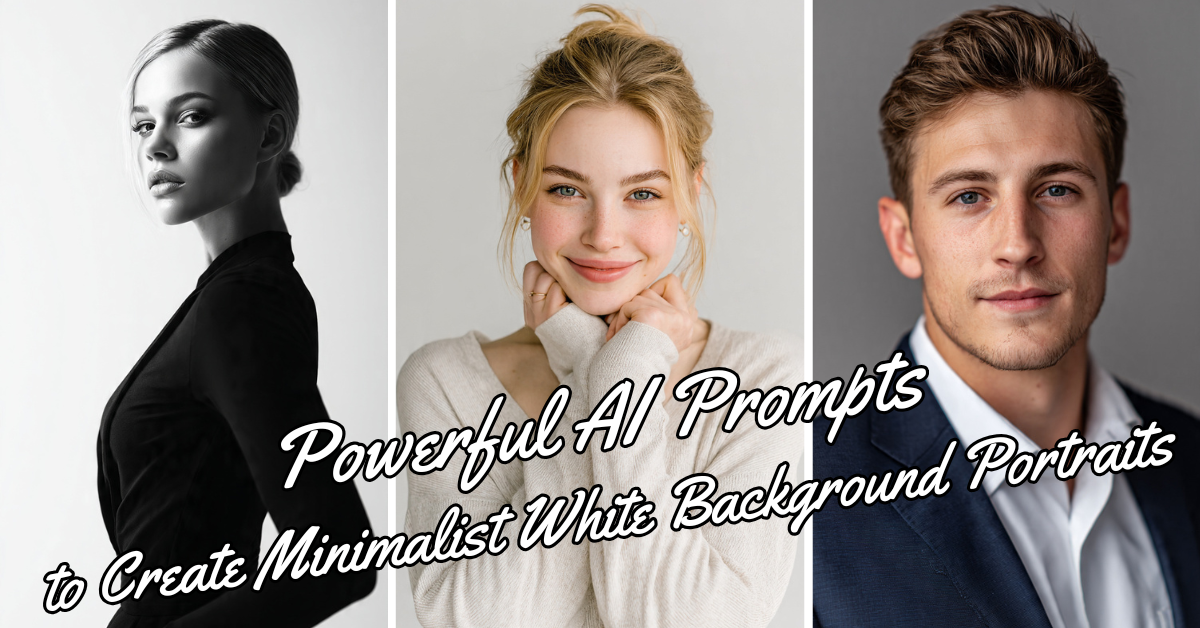 Minimalist White Background Portraits