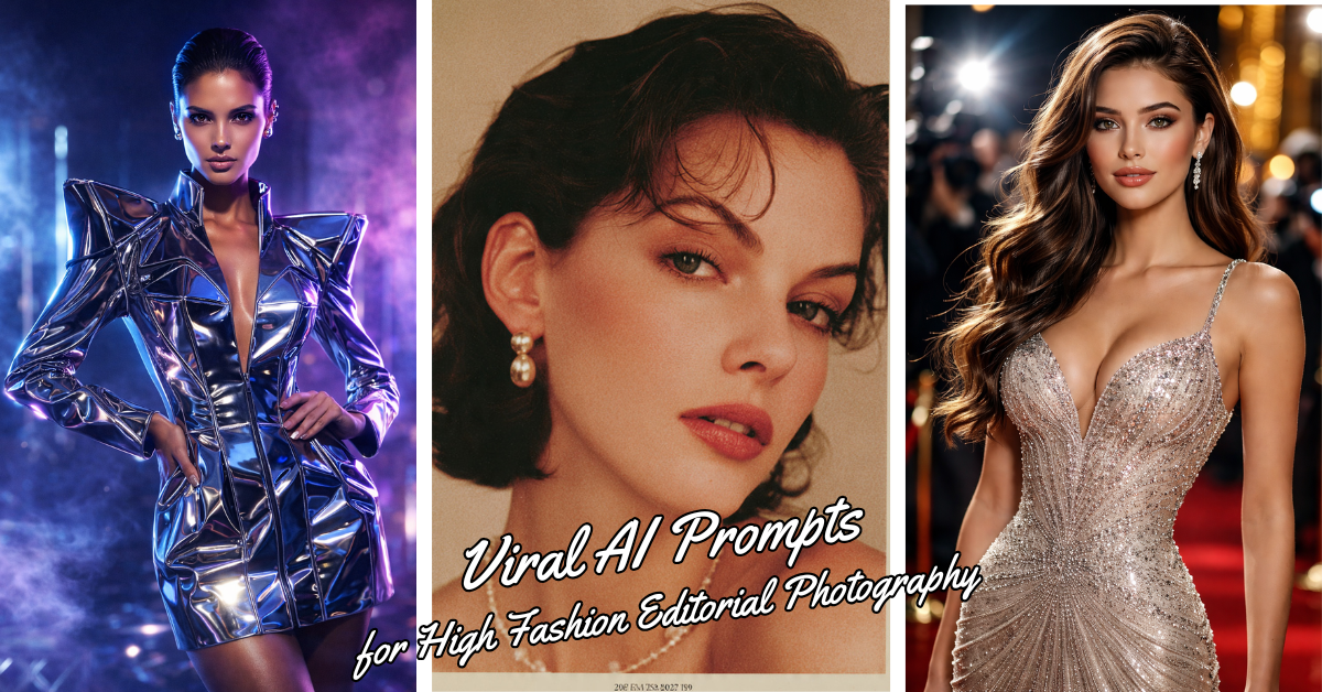 AI Prompts for High Fashion Editorial Photography