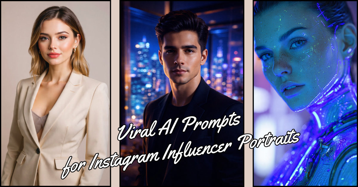 Viral AI Prompts for Instagram Influencer Portraits That Boost ...