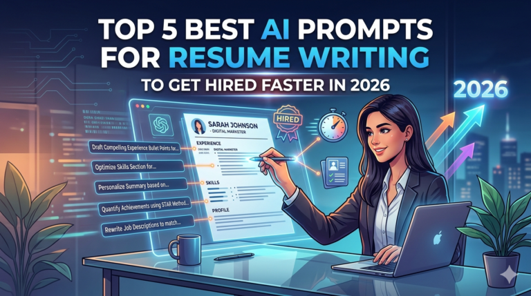 Top 5 Best AI Prompts for Resume Writing to Get Hired Faster