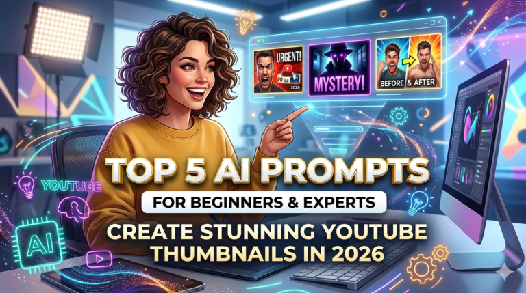 Top 5 AI Prompts to Create YouTube Thumbnail
