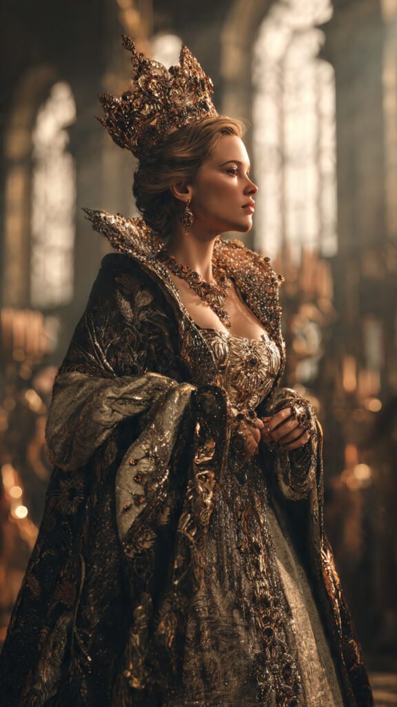 Golden Crown Royal Queen Portrait