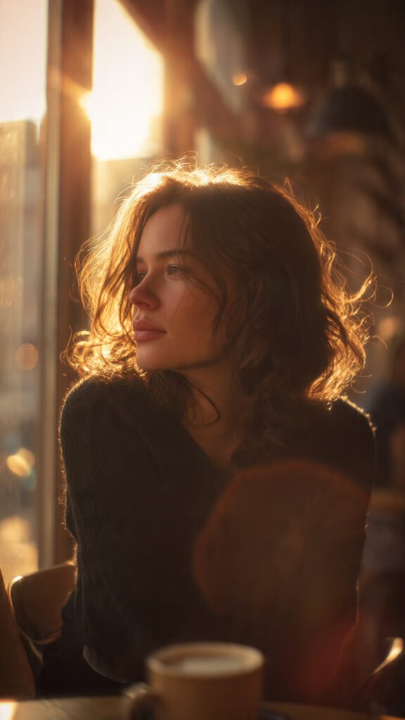Golden Hour Window Glow Portrait