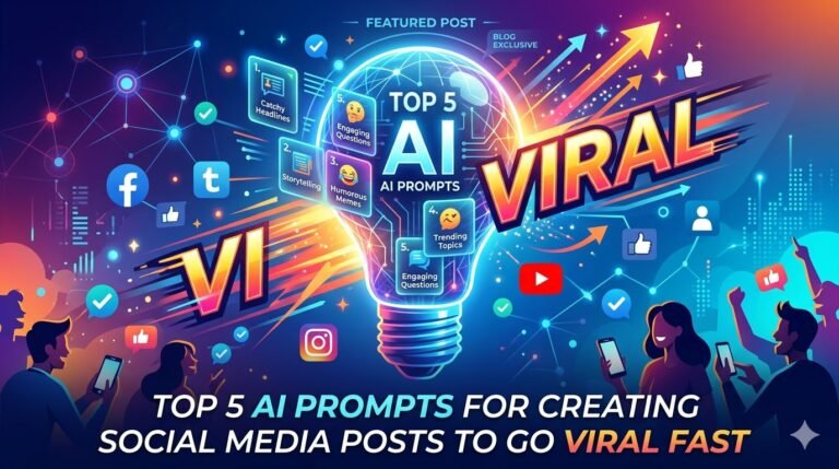 Top 5 AI Prompts for Creating Social Media Posts to Go Viral Fast