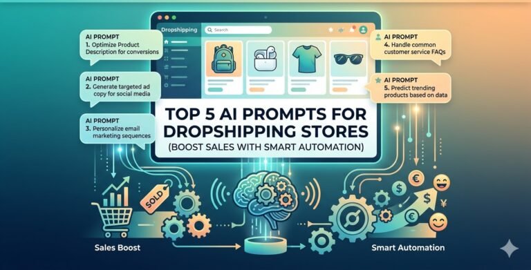 Top 5 AI Prompts for Dropshipping Stores (Boost Sales with Smart Automation)