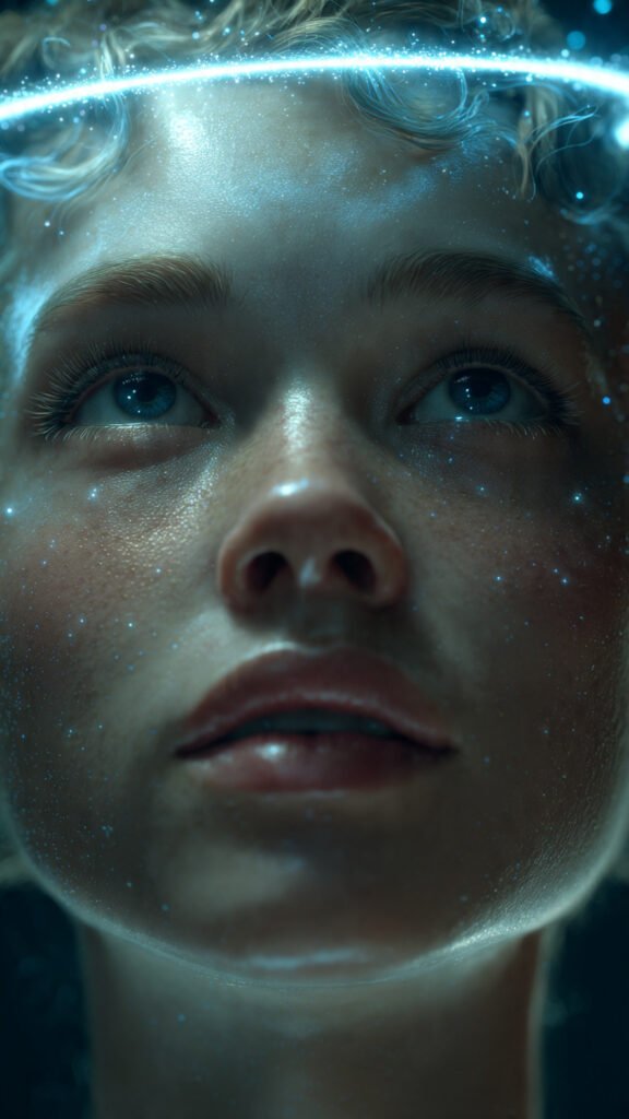 Celestial Blue Light Portrait (Dreamy & Mystical)
