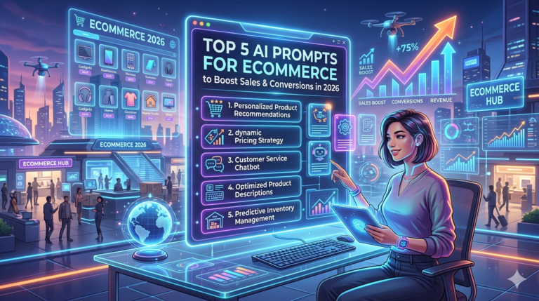 Top 5 AI Prompts for eCommerce to Boost Sales & Conversions in 2026