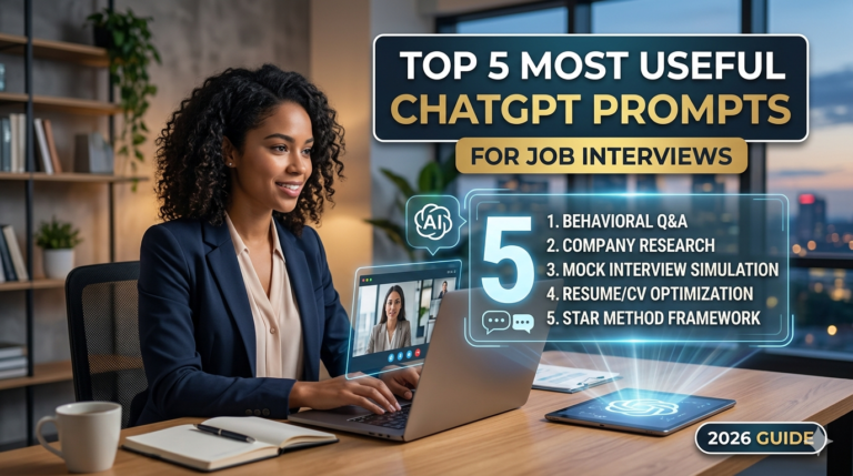 Top 5 Most Useful ChatGPT Prompts for Job Interviews (2026 Guide)
