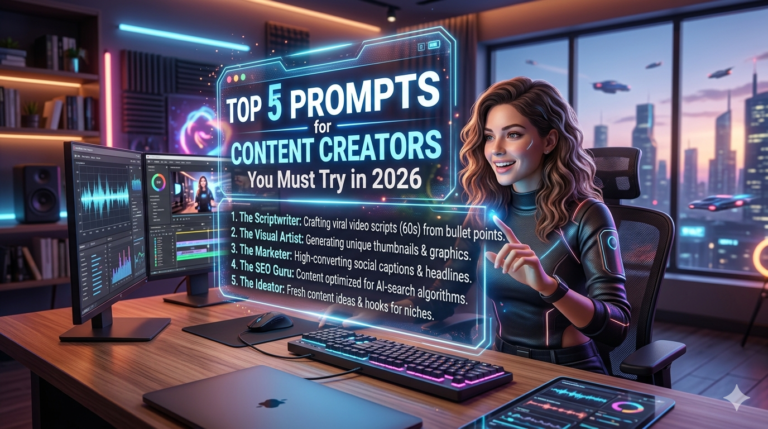 Top 5 AI Prompts for Content Creators You Must Try in 2026