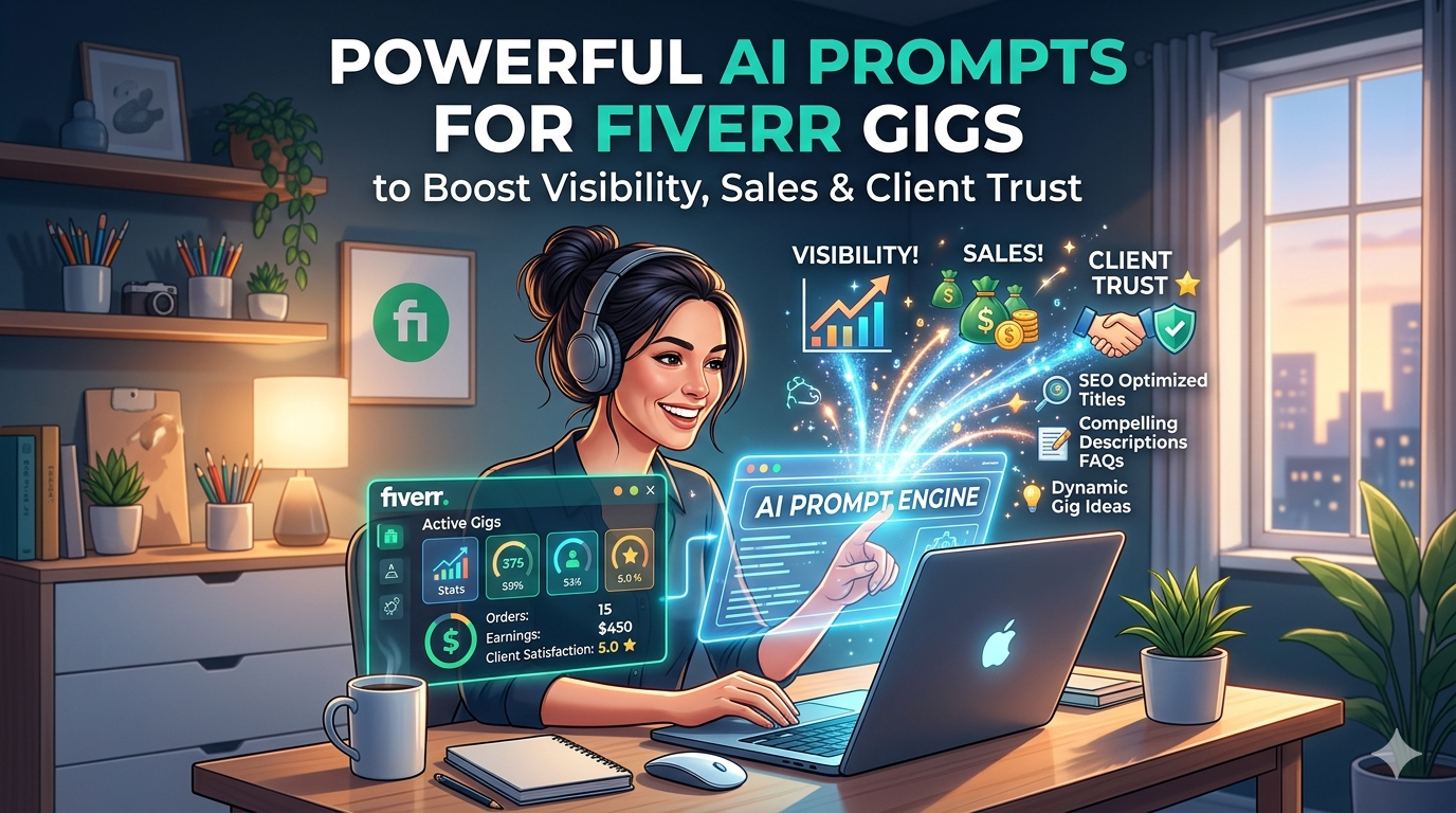 Powerful AI Prompts for Fiverr Gigs to Boost Visibility, Sales & Client Trust