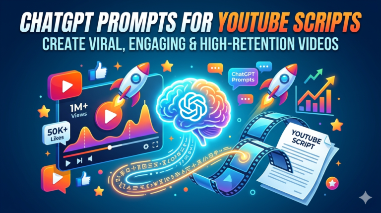ChatGPT Prompts for YouTube Scripts to Create Viral, Engaging & High-Retention Videos