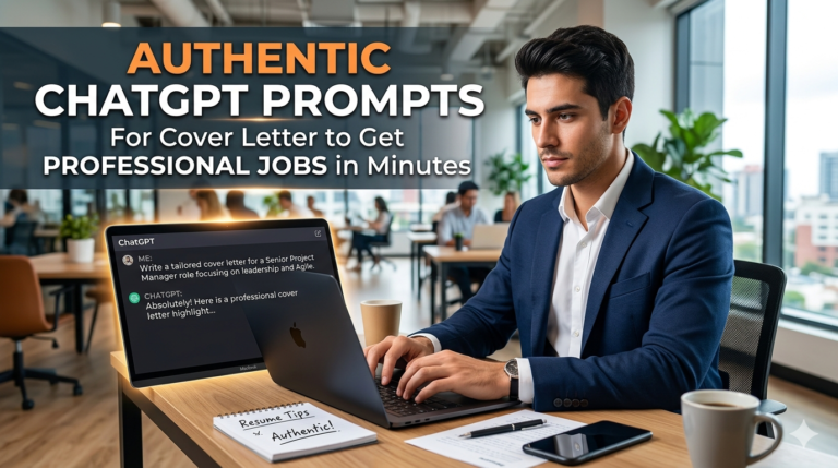 Authentic ChatGPT Prompts for Cover Letter to Get Professional Jobs in Minutes