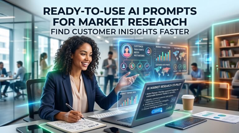 Ready-to-Use AI Prompts for Market Research to Find Customer Insights Faster