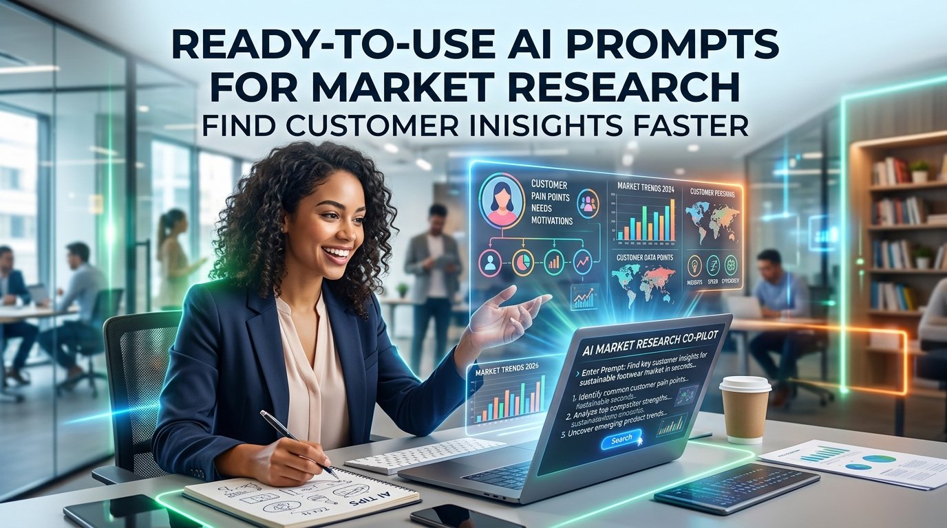 Ready-to-Use AI Prompts for Market Research to Find Customer Insights Faster